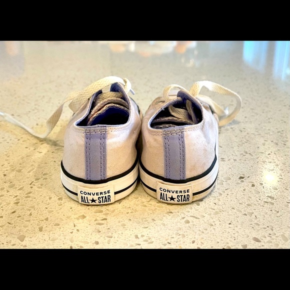 Girls Lavender Converse All Stars Rare Style!! - Picture 3 of 8